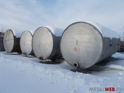 Резервуары стальные толстостенные от 10 - 160 м3